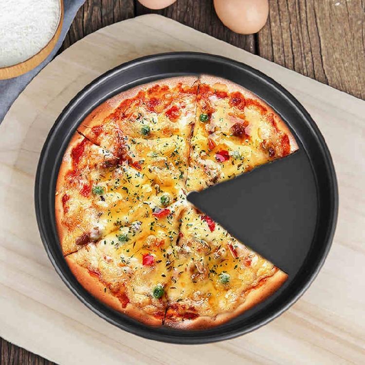 9/10/11/12-Inch Pizza Baking Tray for Home Kitchen Oven Microwave Restaurants