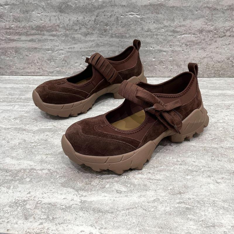 

French Vintage Bow Ribbon Mary Jane Shoes Flat 2025 Comfort Soft Sole Women s Shoes 40