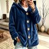 Women's Hooded Cardigan Loose Fit Oversized Open-Front Jacket