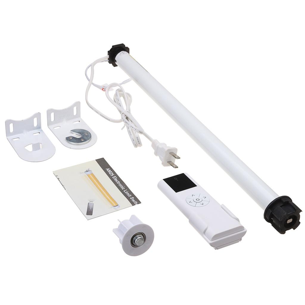 25mm Remote Control Electric Roller Blind Shade Tubular Motor Remote Transmitter Shade Tubular with Bracket DC 24V