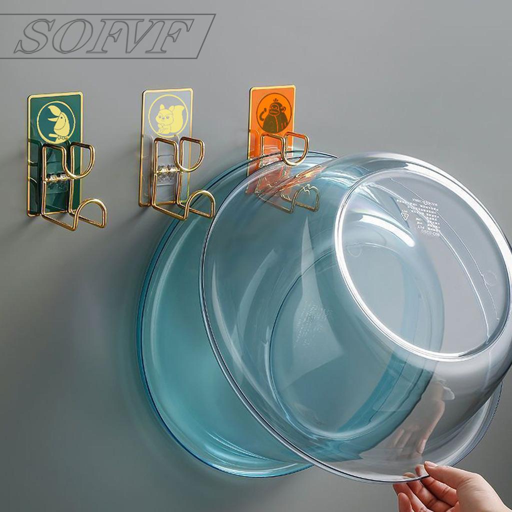 Toilet non perforated washbasin storage hook storage rack, scratch free hot stamping washbasin rack hook