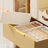 Convenient Cotton Linen Underwear Sorter Space Saving Lingerie Divider Household Panty Organizer Case for Bedroom