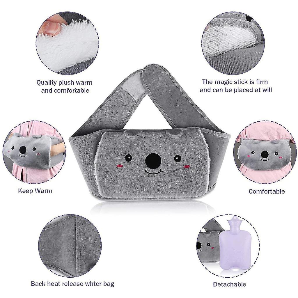Hot Water Bottle With Cover, Quick Pain Relief Comfort For Neck, Back Tw