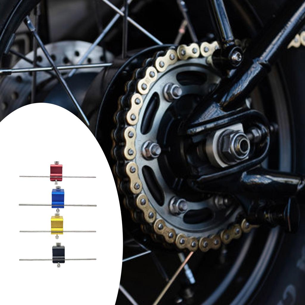 Schnelles und genaues Positionierungswerkzeug für die Ausrichtung der Motorradkette. Geeignet für Fahrer, Biker, Mechaniker. Tragbar. Rostbeständig