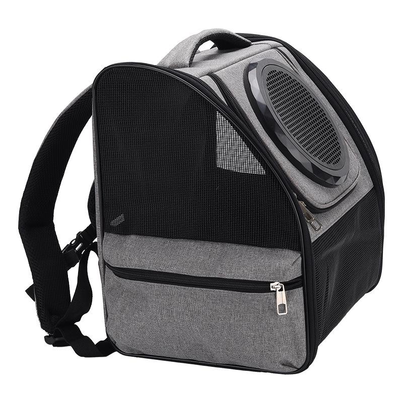 Breathable Transparent Cat Backpack with Detachable Double-Shoulder Design