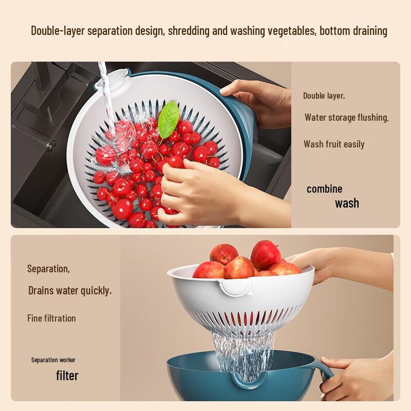 Hanle Multi-functional Vegetable Chopper and Drainer