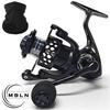 Metal Spinning Fishing Reel with Black Neck Gaiter, Series 2000-7000