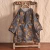 Johnature O-Neck Spring Ramie Button Long Sleeve Original Blouses Long Shirts