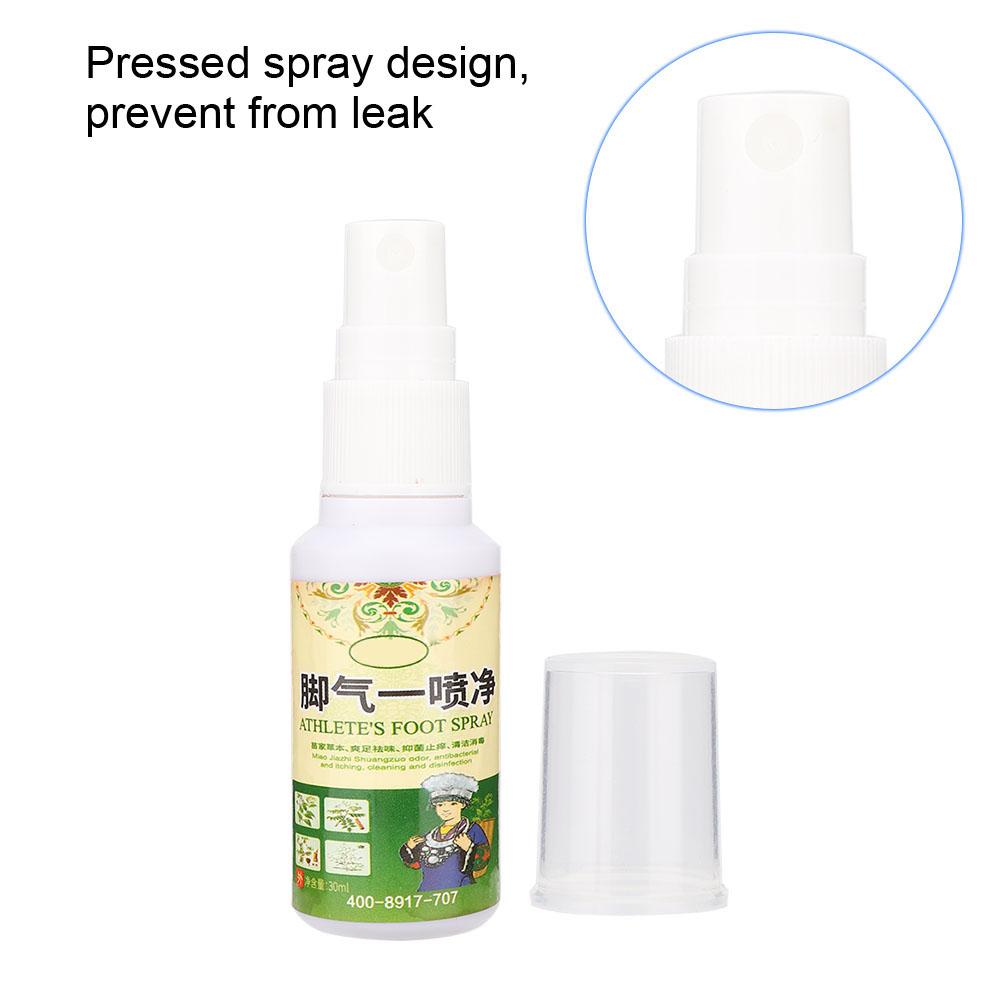 30ml Beriberi Removal Remove Foot Odor Sweat Antibacterial Bacteriostatic Plant Herb Spray