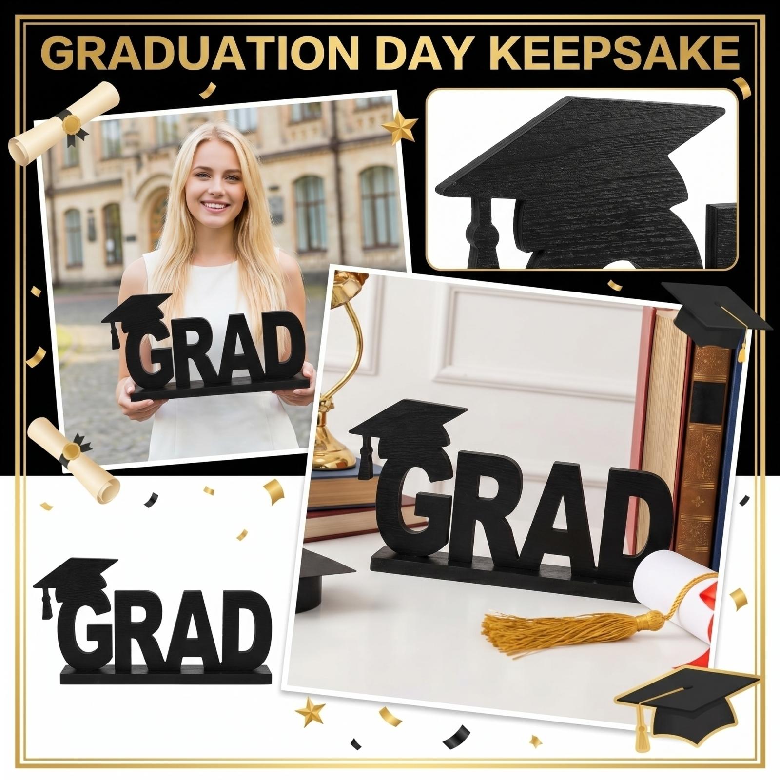 

Graduation Wooden Desktop Decoration One Size чёрный