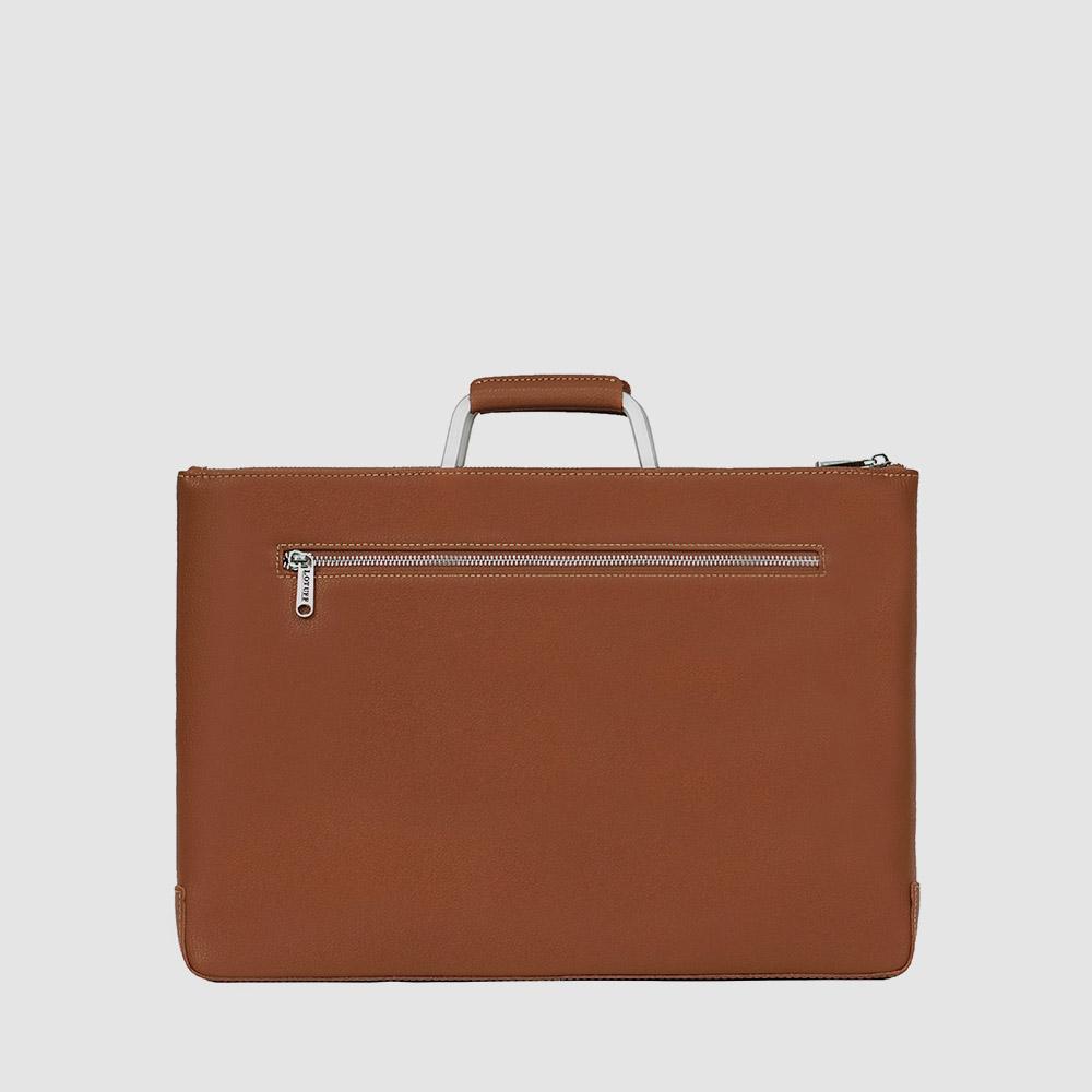 Lotuff Men'S Leather Briefcase Lo-1218-L Br Brown