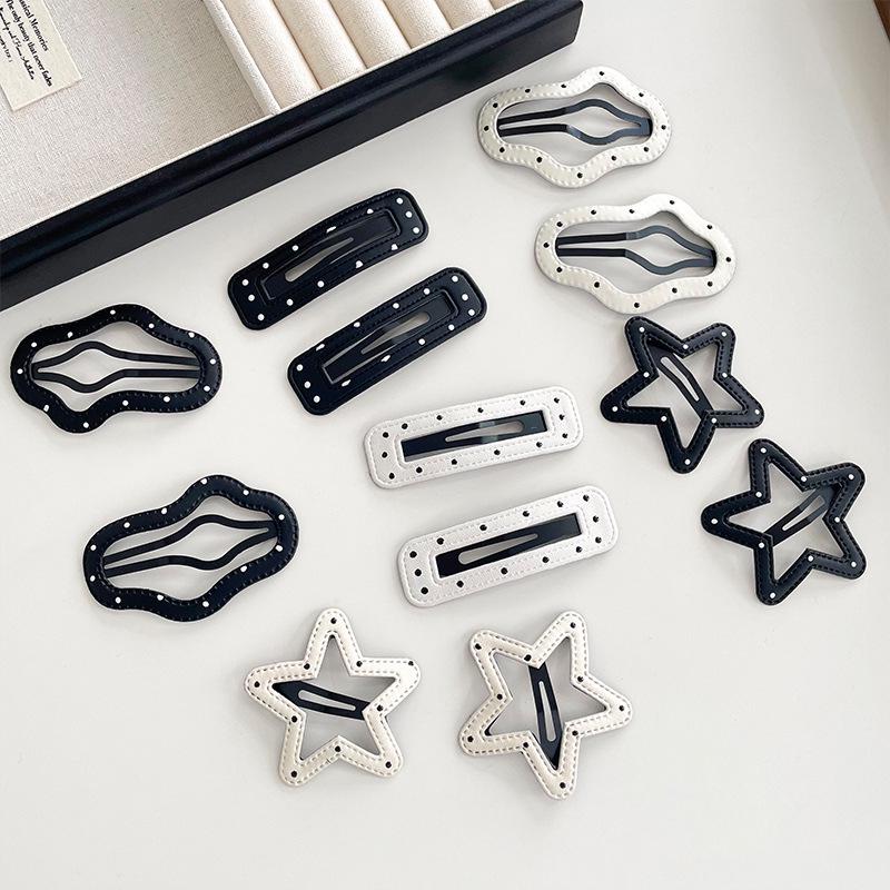 Polka Dot Star Cloud Hair Clip - Side Bangs and Flyaway Fix