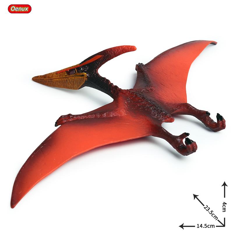 Oenux Mini Jurassic Stegosaurus Saichania Solid PVC Dinosaur World Animal Model Action Figures Collection Toy For Kids