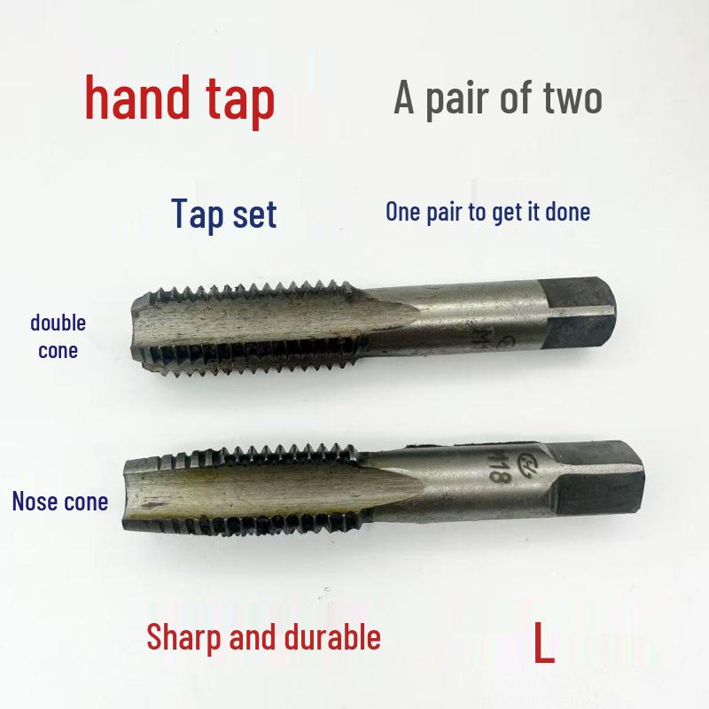 2-Piece Hand Tap and Drill Bit Set, M2-M36