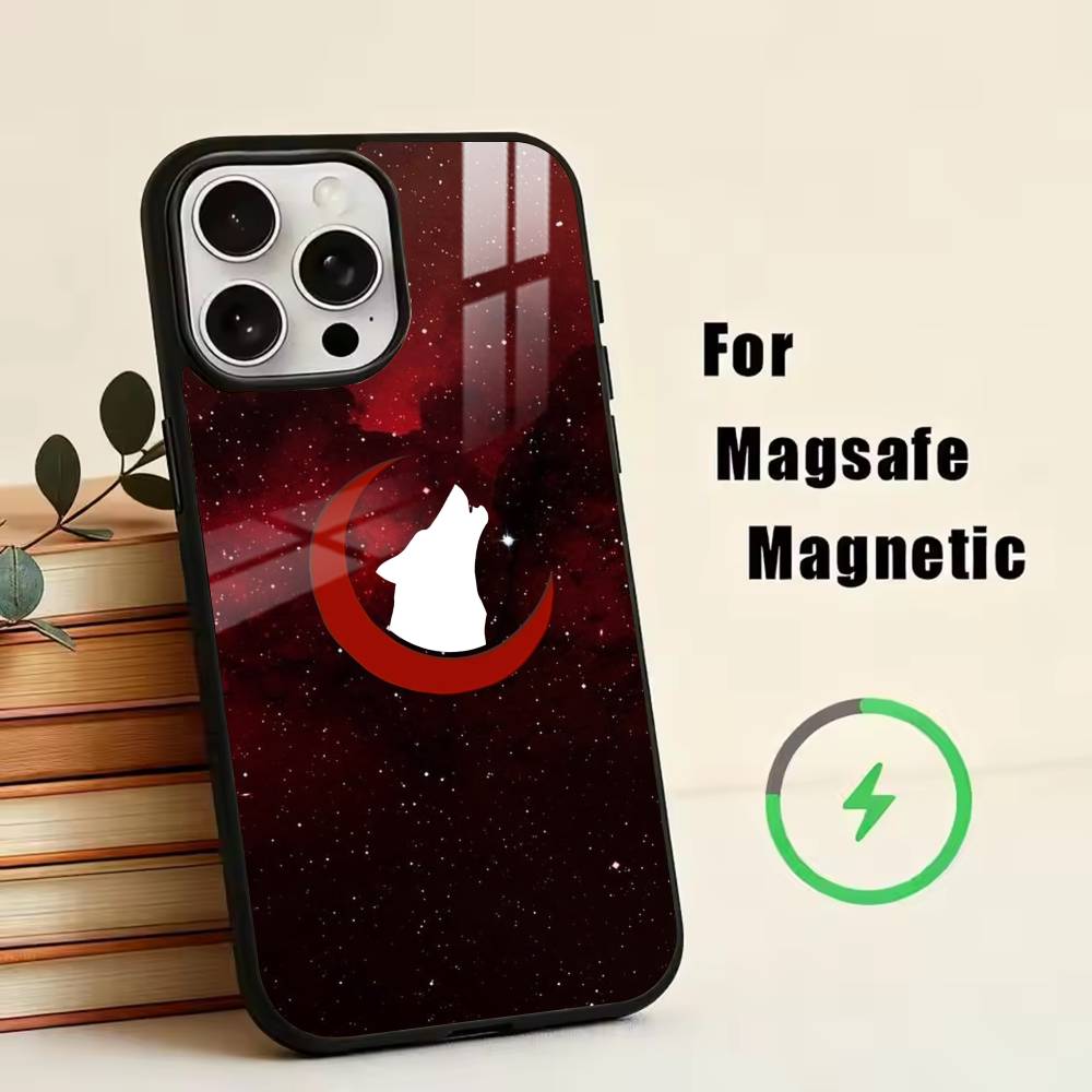 Türkischer Wolf Truthahn Flagge Handyhülle Für iPhone17,16,15,14,13,12,11 Plus,Pro Magnetisch Für Magsafe Kabelloses Laden