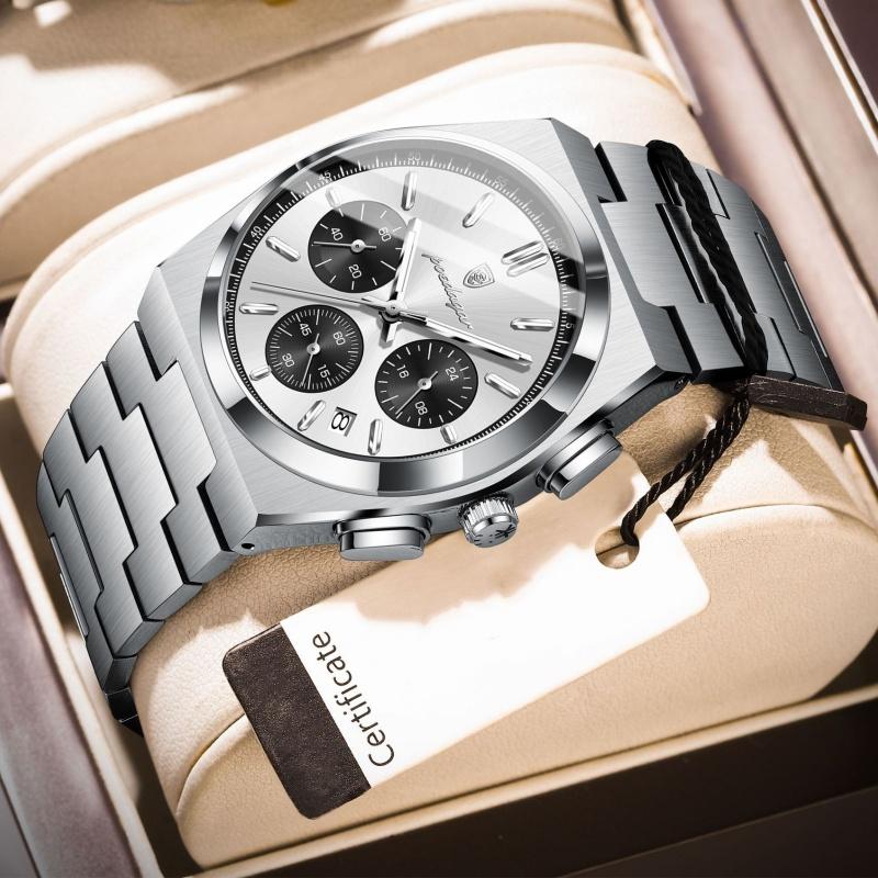 This Is A Newly Designed Fashion Sports Watch Multifunctional Hands with Waterproof Luminous Triple Display Dial Luxury Men's Watch