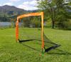 REFREZE Folding Soccer Goal with Storage Portable for Indoor and Outdoor Use Set of Bag, (124x94cm, Orange, 2)
