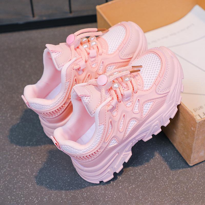 

Туфли для девочек весна и осень 2025 новая однотонная мягкая подошва кожаный верх дышащие одинарные туфли девочки универсальные нескользящие детские кеды 37