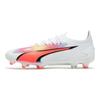 Ultra Ultimate FG AG Breakthrough Pack Tênis Unissex Branco Preto Fire-Orchid 107311-01