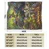 Warm Blanket Office WOW World of Warcraft Arthas Retro Game Throw Blanket Flannel Bedspread For Living Room Sofa Bed Cover