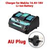 18V DC18RD Dual Ports Battery Charger for Makita 14.4V-18V Lithium-Ion Battery BL1415 BL1430 BL1830 BL1840 BL1850 BL1850B