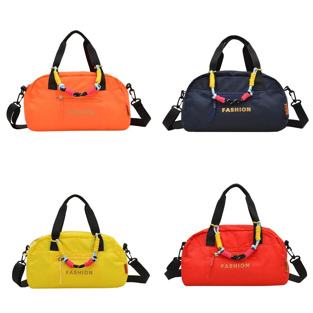 Outdoor Large Capacity Nylon Crossbody Bag With Zipper Pockets For Casual Travel