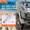 Boat Trailer Guide, 20.5” Adjustable Design Trailer Guide Poles, 2PCS Rustproof Galvanized Steel Trailer Guide Ons, Heavy Duty Roller Guide Design,