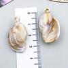 Gold-Plated Natural Shell Conch Pendant for DIY Necklace, Earrings, Wind Chime, or Hanging Ornament.