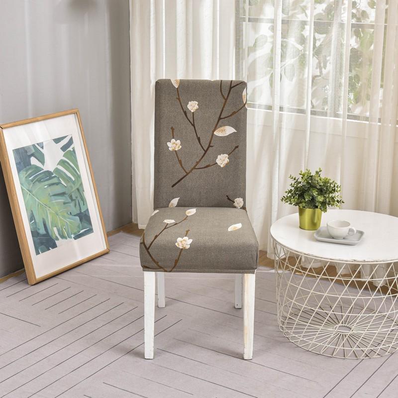 1PC Geometrischer elastischer Esszimmerstuhlbezug Stretch Sitzbezug Schonbezüge Stuhlhussen für Esszimmer Hochzeit Hotel Bankett Büro