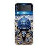 Phone Cover For Samsung Galaxy Z Flip 7 6 5 4 Case Transparent For Samsung Z Flip 3 Hard PC Shell Ocean Cute Dolphin Sea Turtle