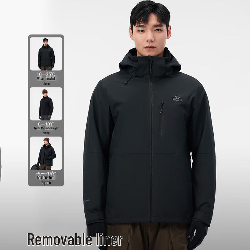 PELLIOT Herren 3-in-1 Outdoor Fleecejacke