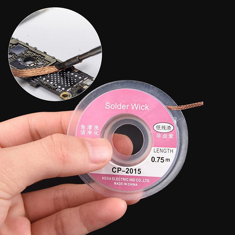 1.5M 5Ft 2.0Mm Desoldering Wire Braid Sucker Cp-2015 Remover Wick Solder Pump Cable Wire