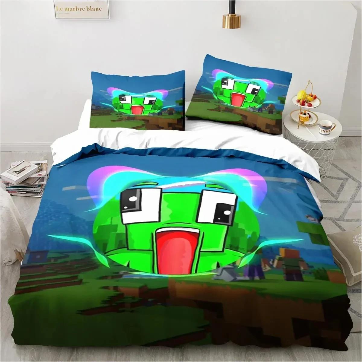 

Cartoon Funny Play Unspeak.Able Bedding Set Bedroom Soft Bedspreads For Bed Comefortable Duvet Cover Quilt And Pillowcase EU Twin(135x200cm)