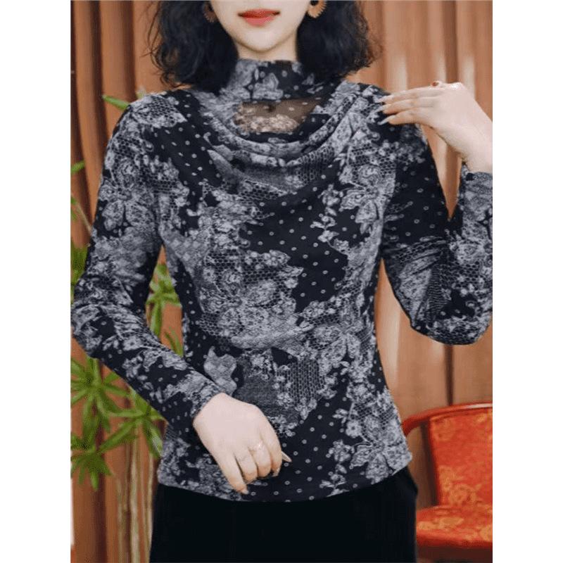 Fleece-Lined High-Neck Base Layer: Women s Stretchy, Stylish & Warm Winter Top 2XL (55-60kg)