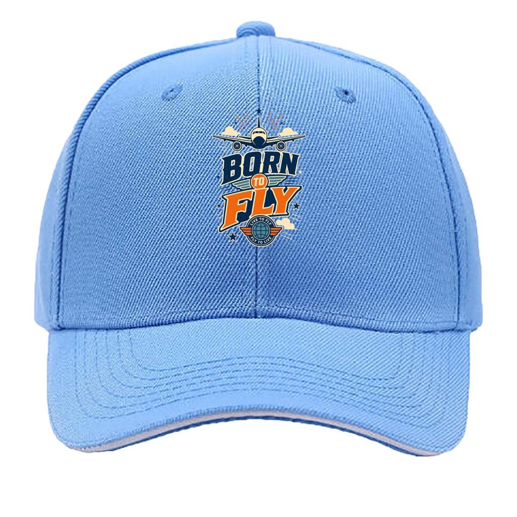 Sky Dream Aviation Quote Graphic Sandwich Baseball Cap Sun Cap Outdoor Workouts Hat