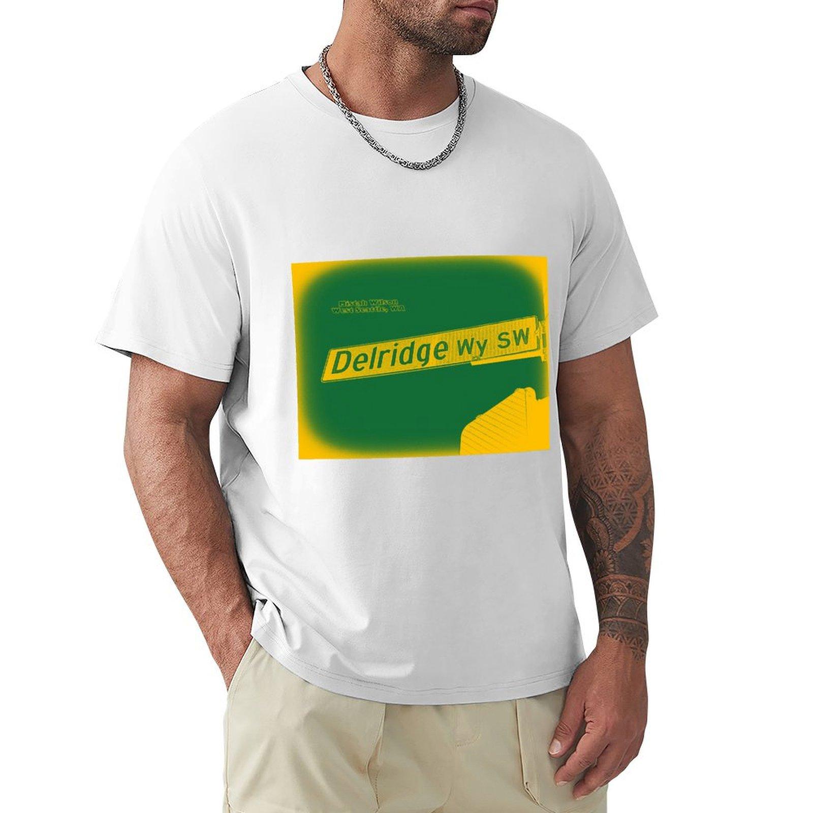 Delridge Way Southwest West Seattle Washington SUPERSONIC by Mistah Wilson TShirt topping mens white t shirts S