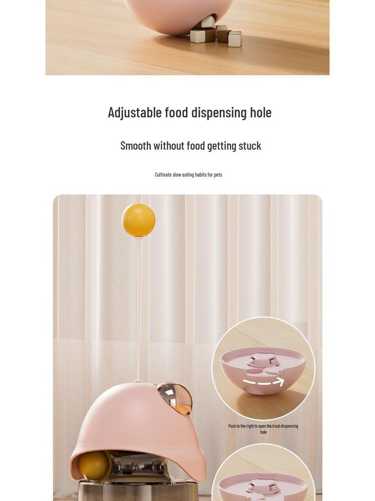 Cat Teaser Tumbler: Self-Entertaining Educational Toy & Food Dispenser for Kittens