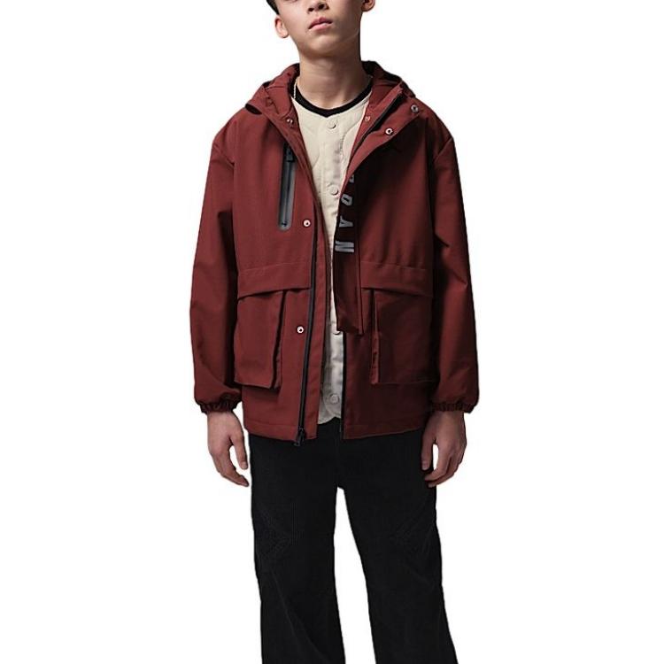 Jordan Jacket FW25 New Year Edition Year Of The Horse Warm Hooded 3 In 1 2 Piece Set Kids Kids jackets IU5374-619 M