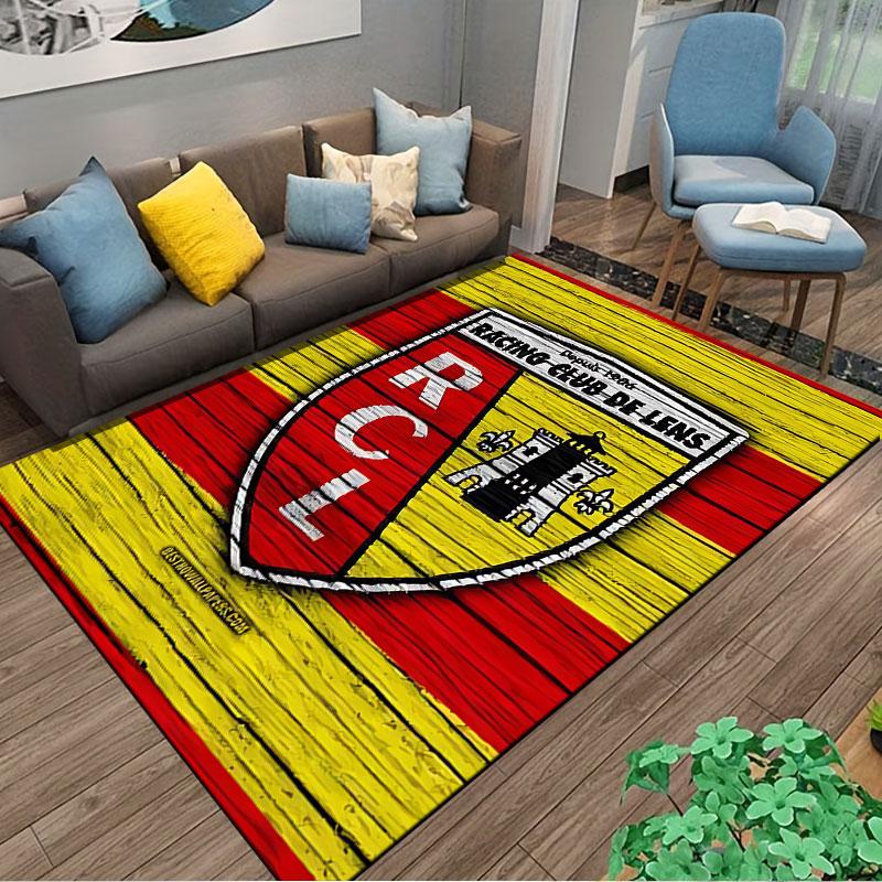 Racing Club De Lens Carpet Suitable As a Non-slip Mat for the Living Room or Bedroom Sofa