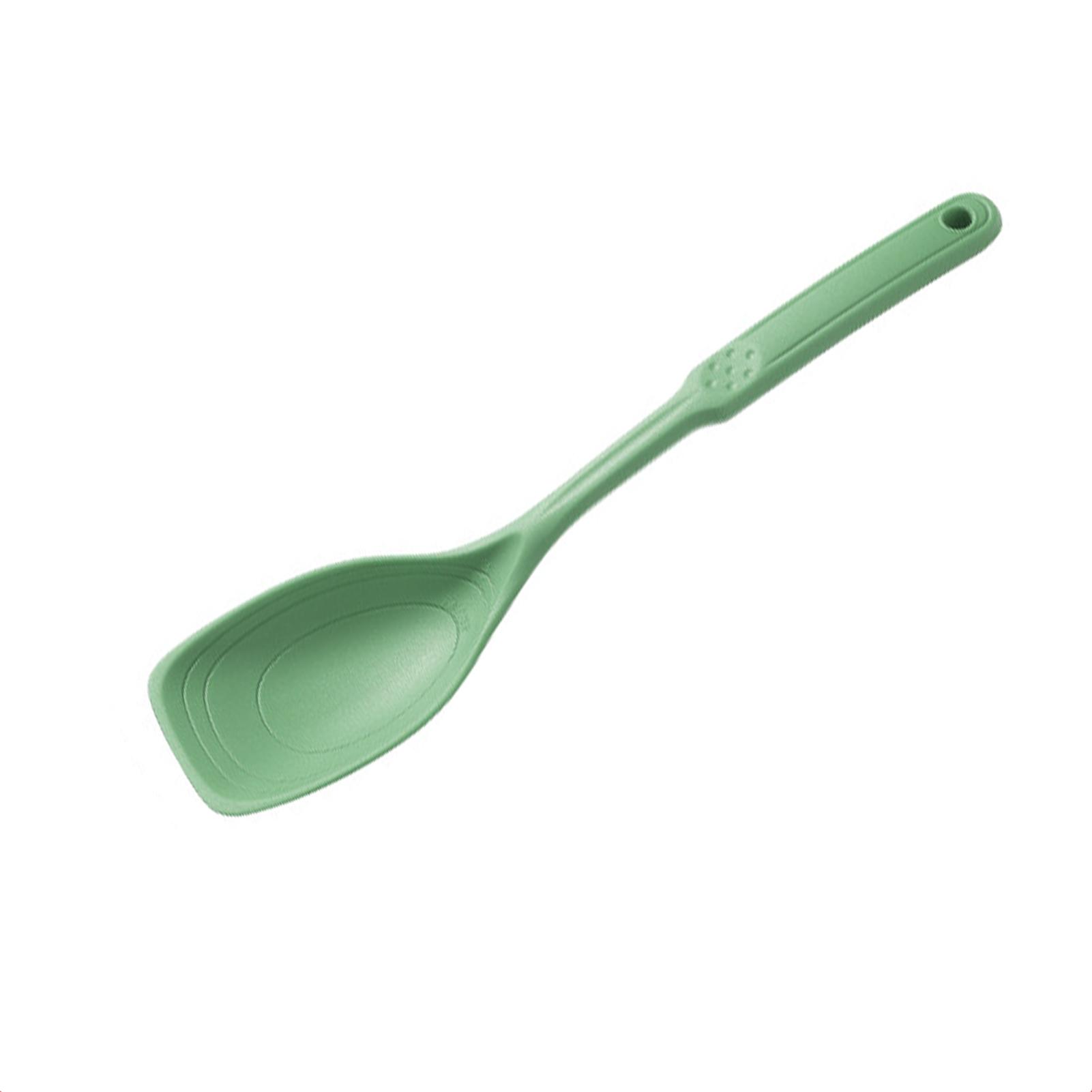 2 In 1 Silicone Spatula Spoon Multi-Purpose Sturdy Non-Stick Heat Resistant Spoon For Kitchen Food Cooking Scooping Stirring