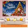 1Pcs Merry Christmas Scene Pattern Decoration Background Winter Backdrop For Photo Studio Photo Booth Party