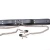 Sklavenhalsband Nippelklemmen Ketten Kink Fetisch Fesseln Nippel- & Klitorisspielzeug