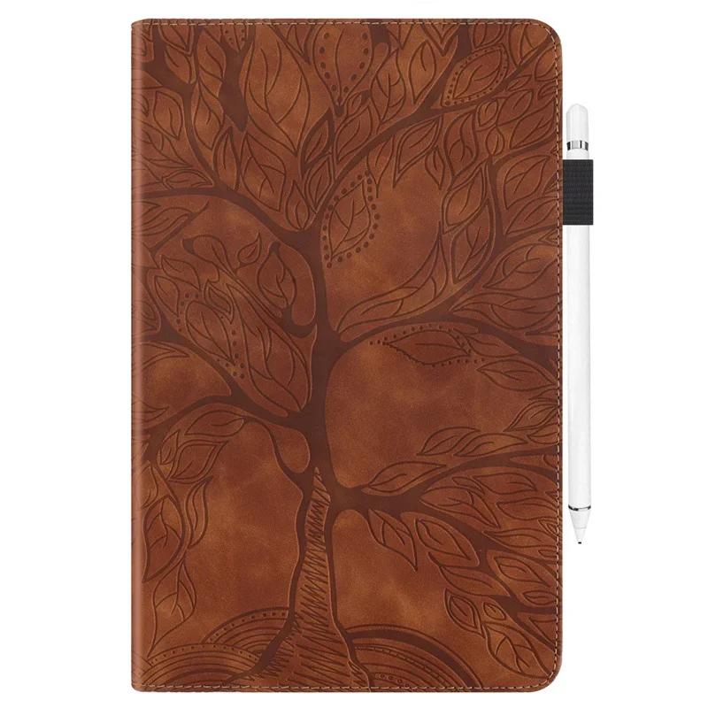 Tablet Case Funda For Lenovo Tab M11 Case TB330FU 2024 Tree Embossed Stand Back Shell For Lenovo Xiaoxin Pad 2024 Case Cover 
