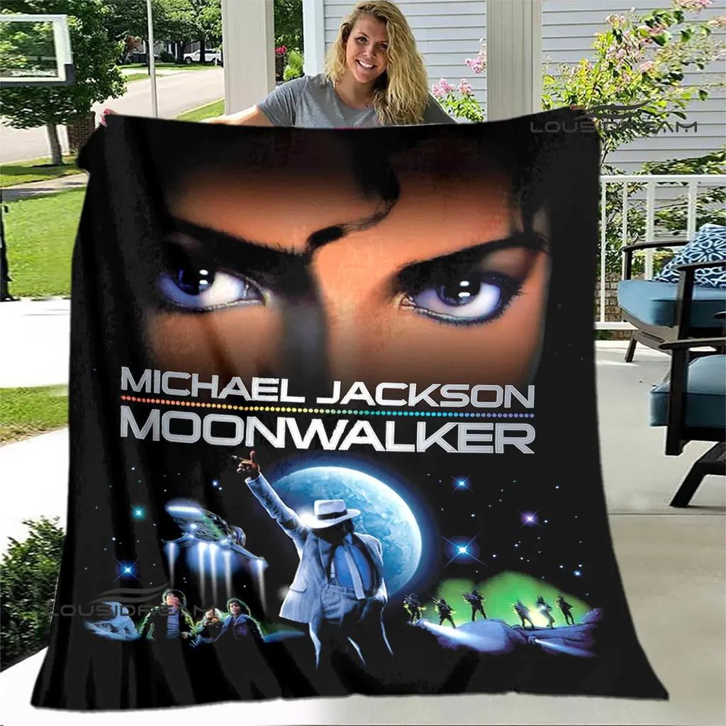 Michael Jackson retro printed blanket Flannel Warm Blanket Soft and Comfortable Blanket picnic blanket bed linings Birthday Gift