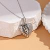 Women's Silver Titanium Steel Necklace with Micro-Inlaid Zircon - Elegant, Durable Clavicle Chain Jewelry