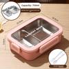 Microwave Safe Lunch Box With Dividers For Office Workers And Students In Nordic Style