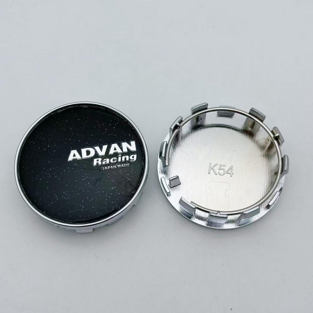 4pcs 54mm 50mm ADVAN Logo Emblem Badge Car Wheel Center Caps Rim Hubcaps Wheel Hub Center Dust Cover Replace Car Accessories