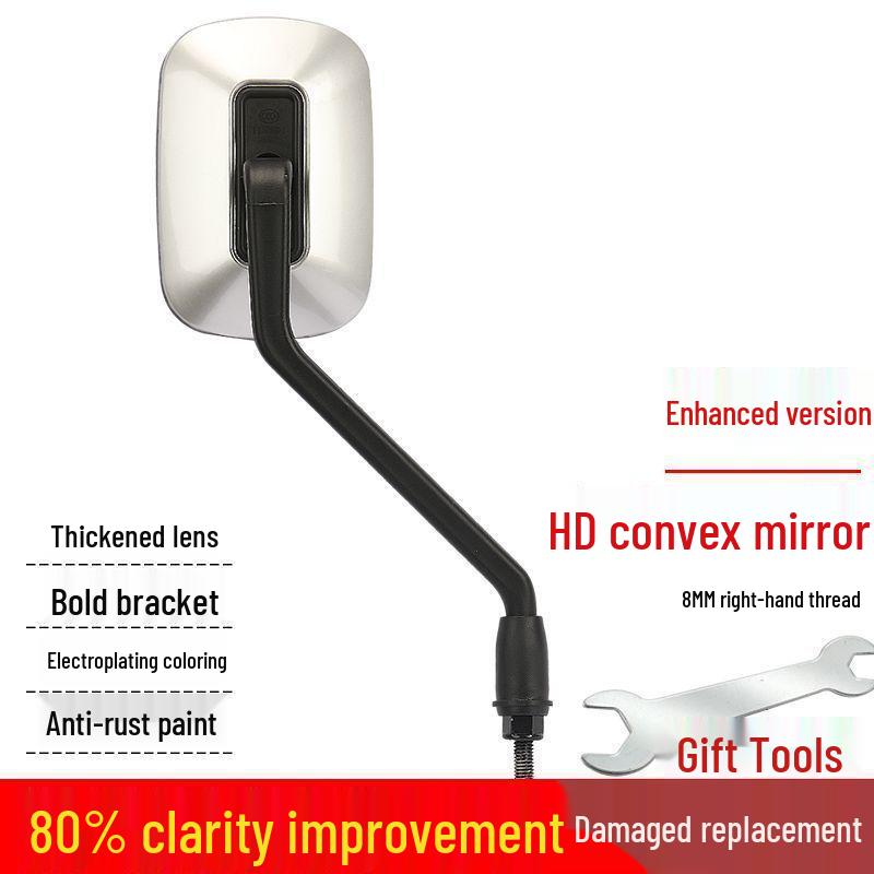 

Universal 8MM HD Convex Rearview Mirror for Electric Vehicles - Suitable for Reversing and Reflective Needs