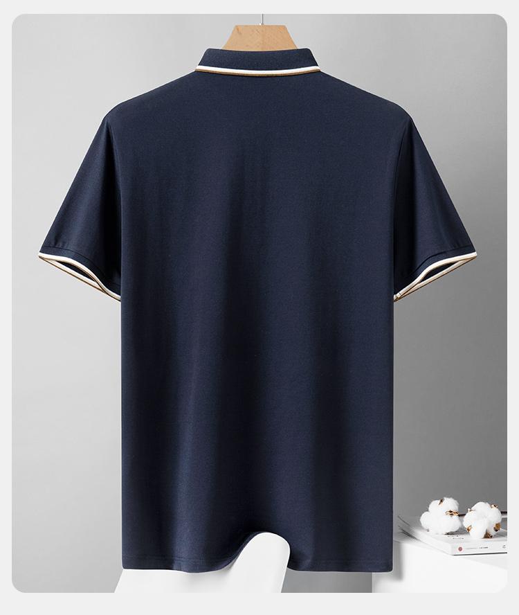 Summer Business and Leisure Men's Short-sleeved T-shirt Polo Shirt