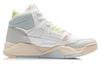 Li Ning Cushioning Slip Resistant Abrasion Resistant Breathable Lightweight Mid top Vintage Basketball Shoes Women's AGBR084-1